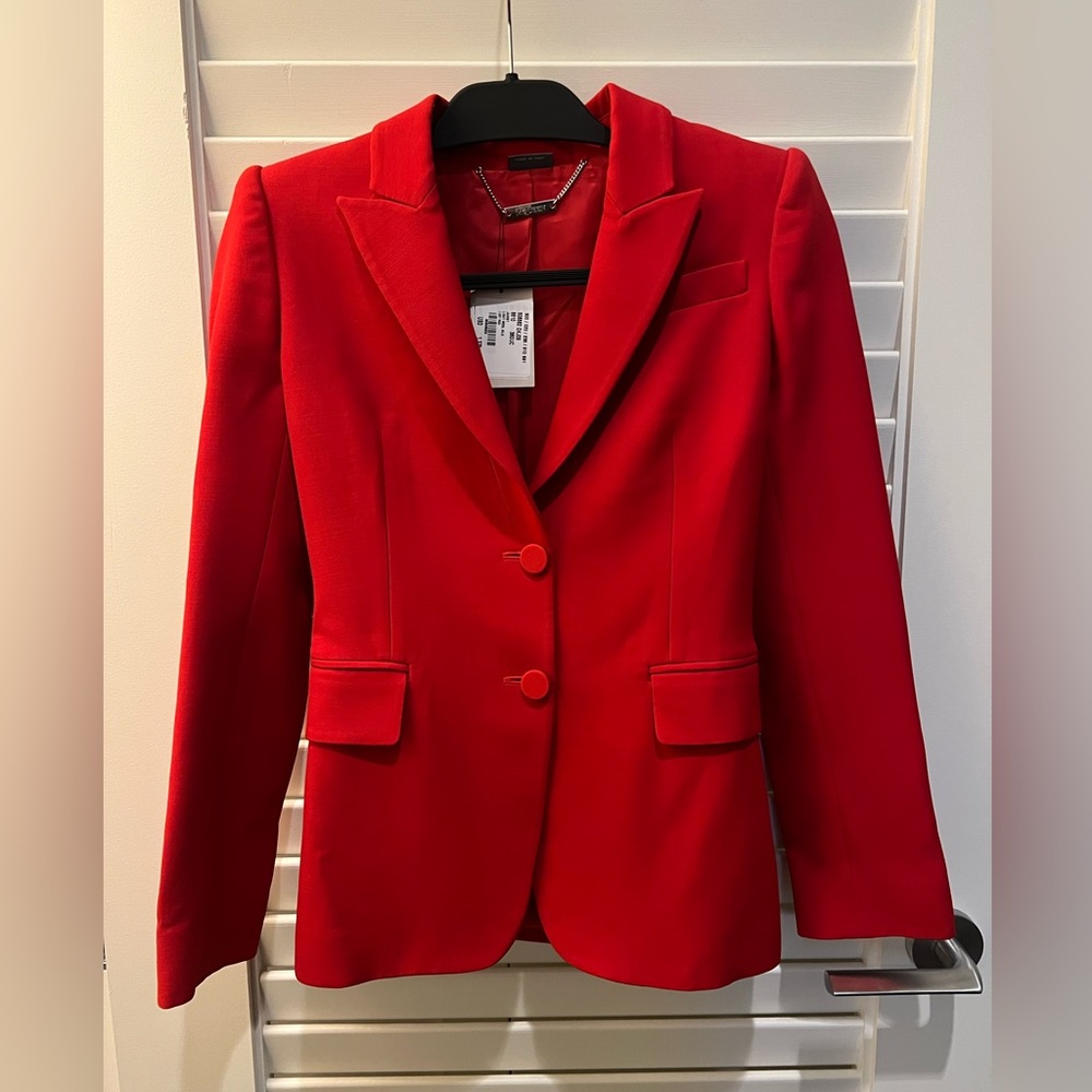 McQueen red blazer